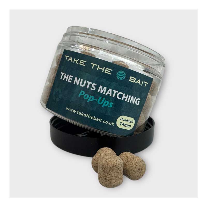 Take The Bait carp food - presents a perfectly matched cork dust pop-up, crafted with the same premium ingredients as our The Nuts Boilie range.